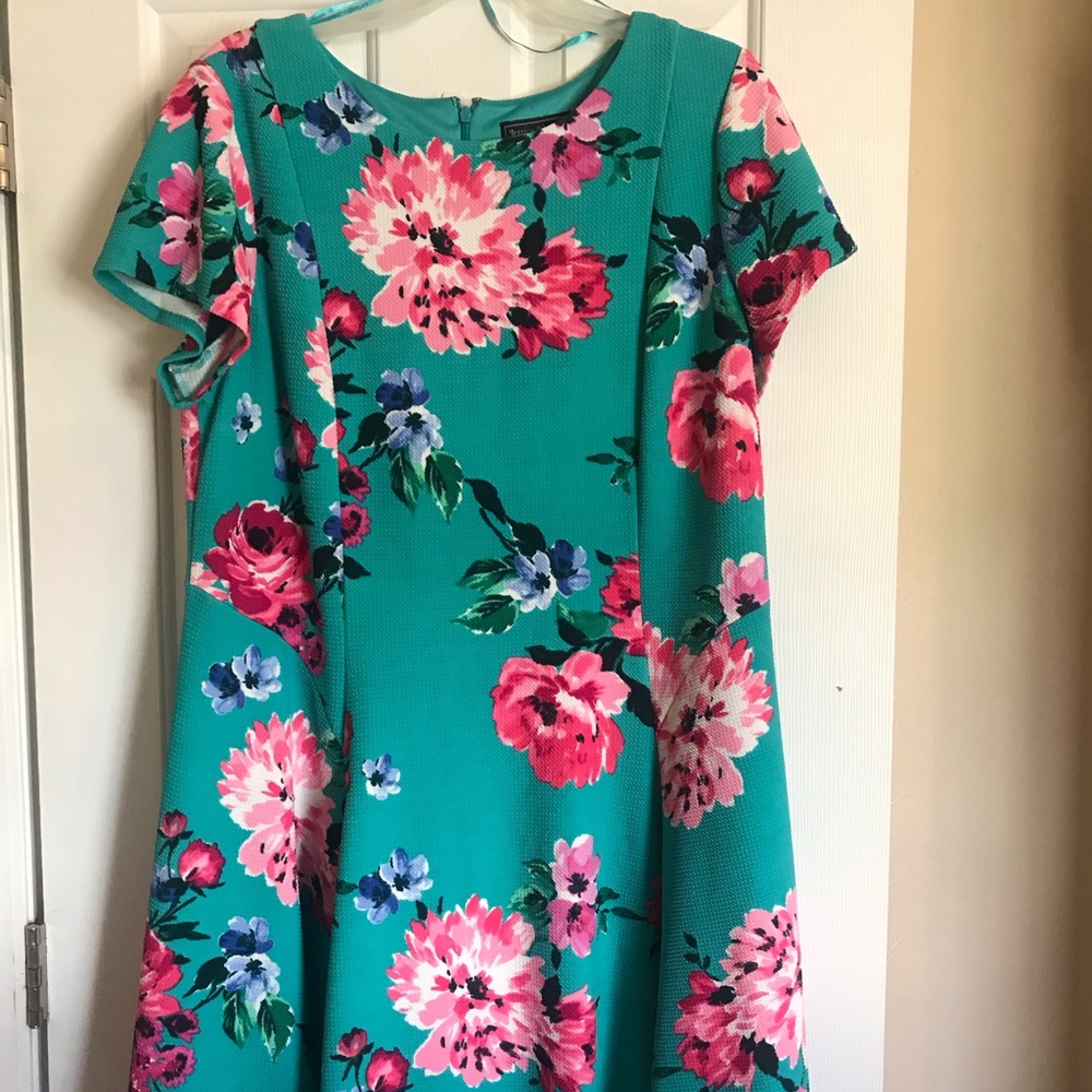 Floral Teal Dress